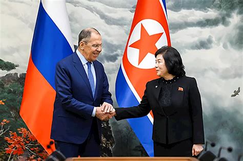 Russian and North Korean foreign ministers meet amid Western suspicions about weapons transfers